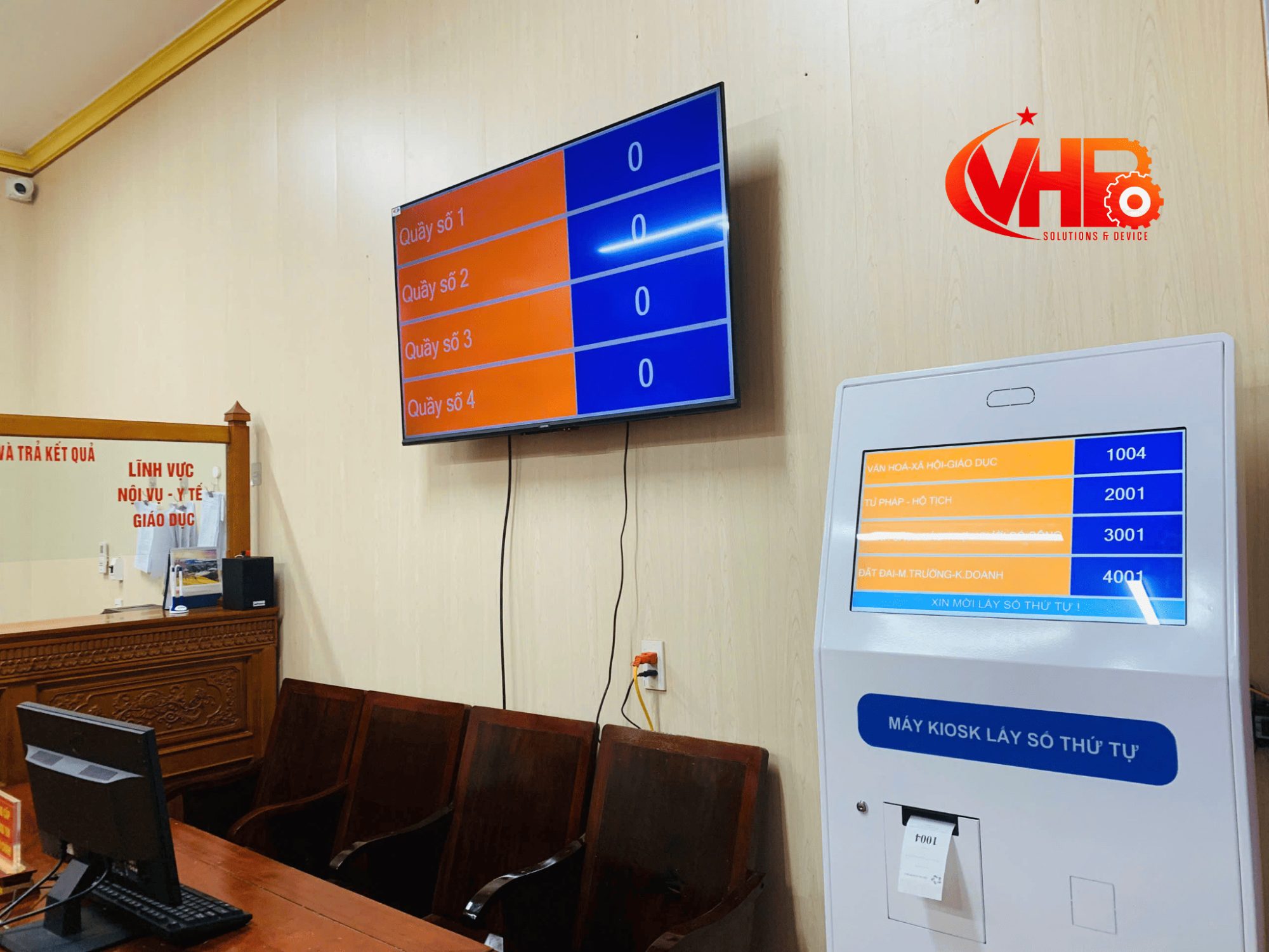 Màn hình hiển thị các quầy phục vụ giúp dễ dàng quan sát