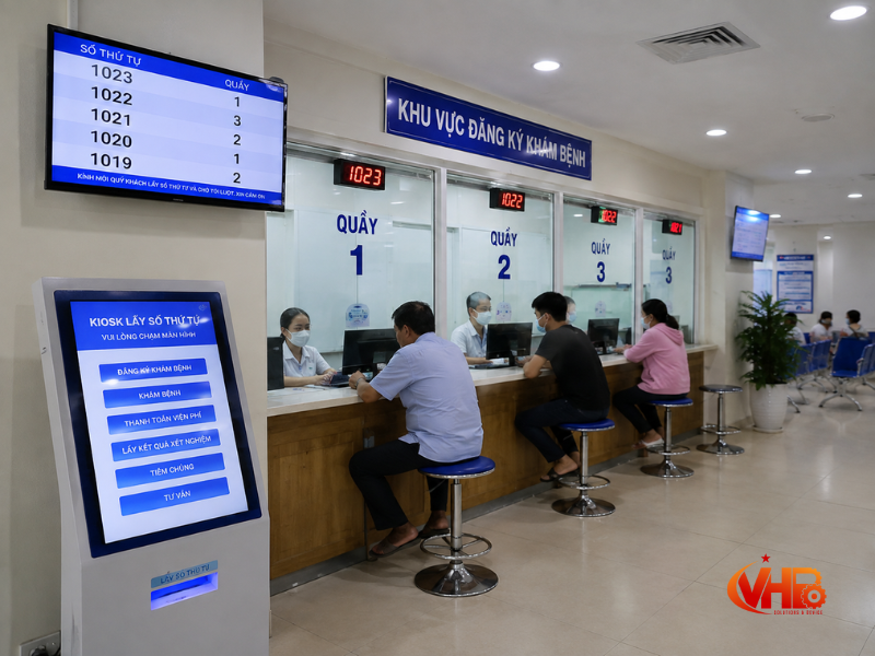 Hệ thống lấy số sắp xếp thứ tự trong bệnh viện
